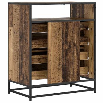 Schubladenschrank 4-Schublade Altholz 70 x 41 x 83,5 cm