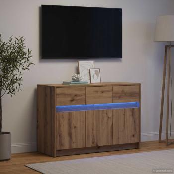 TV-Schränk 91 x 34 x 61 cm Artisan-Eiche Holzwerkstoff