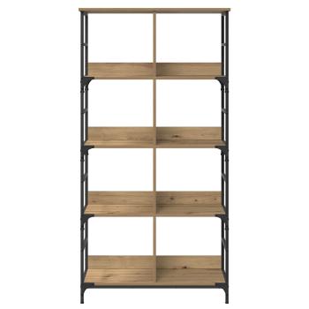 Regal 4 Ebenen 78,5 x 33 x 153 cm Metall PB Artisan-Eiche