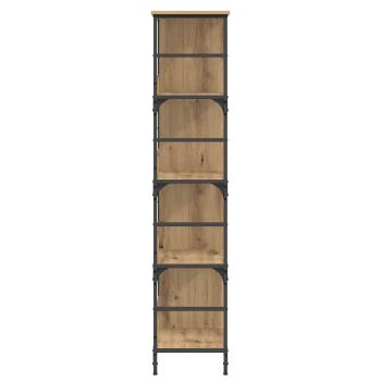 Regal 4 Ebenen 78,5 x 33 x 153 cm Metall PB Artisan-Eiche