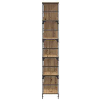 Regal 4 Ebenen 78,5 x 33 x 188,5 cm Metall PB Artisan-Eiche