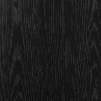 Wandregal Wandhalterung Schwarz Eichen-Optik 65 x 25 x 30 cm