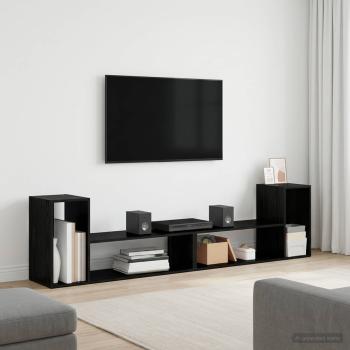 ARDEBO.de - TV-Schränk 100 x 30 x 50 cm Schwarze Eiche Holzwerkstoff