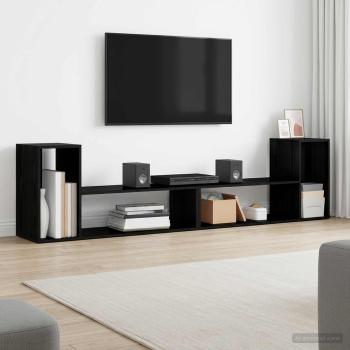 TV-Schränk 100 x 30 x 50 cm Schwarze Eiche Holzwerkstoff