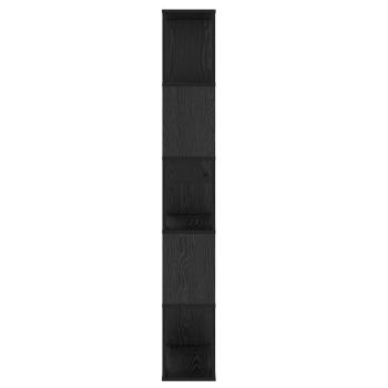 Bücherregal Schwarz Eichen-Optik 80,5 x 23,5 x 162,5 cm PB
