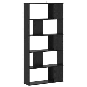 Bücherregal Schwarz Eichen-Optik 80,5 x 23,5 x 162,5 cm PB