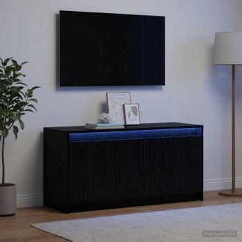 ARDEBO.de - TV-Schränk 100 x 34 x 50 cm Schwarze Eiche Holzwerkstoff