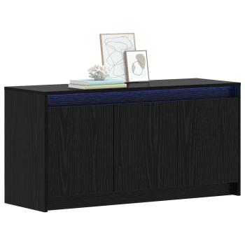 TV-Schränk 100 x 34 x 50 cm Schwarze Eiche Holzwerkstoff