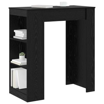 Bartisch 95 x 47 x 103,5 cm Holzwerkstoff Schwarze Eiche