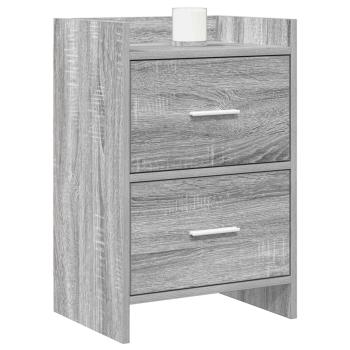 Nachttische 2 stk. Grau Sonoma 40 x 30 x 60 cm Holzwerkstoff