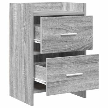 Nachttische 2 stk. Grau Sonoma 40 x 30 x 60 cm Holzwerkstoff
