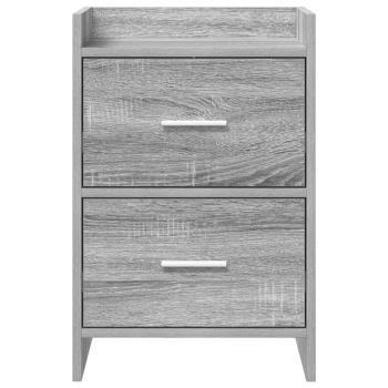 Nachttische 2 stk. Grau Sonoma 40 x 30 x 60 cm Holzwerkstoff