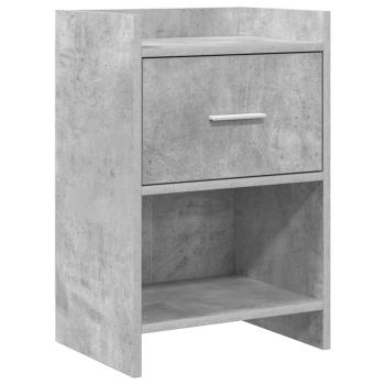 ARDEBO.de - Nachttische Betongrau 40 x 30 x 60 cm Holzwerkstoff
