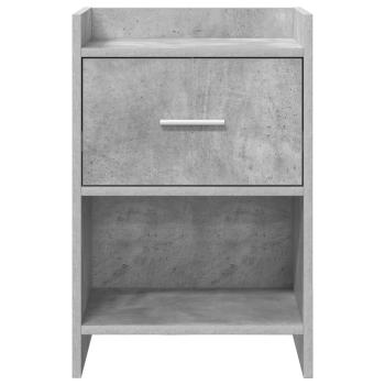 Nachttische 2 stk. Betongrau 40 x 30 x 60 cm Holzwerkstoff