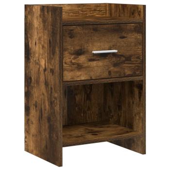 ARDEBO.de - Nachttische Geräucherte Eiche 40 x 30 x 60 cm Holzwerkstoff