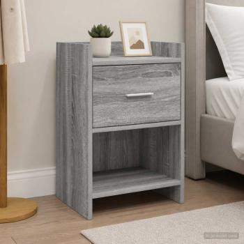 Nachttische 2 stk. Grau Sonoma 40 x 30 x 60 cm Holzwerkstoff