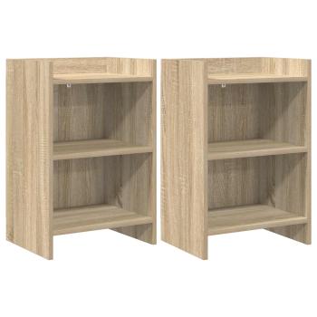 ARDEBO.de - Nachttische 2 stk. Sonoma-Eiche 40 x 30 x 60 cm Holzwerkstoff