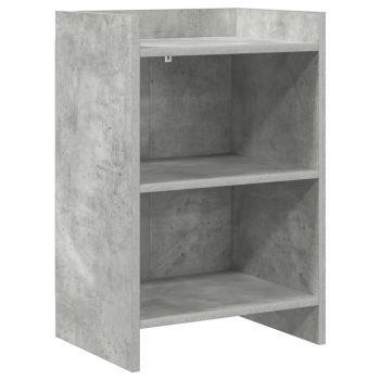ARDEBO.de - Nachttische Betongrau 40 x 30 x 60 cm Holzwerkstoff