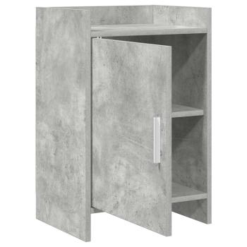Nachttische 2 stk. Betongrau 40 x 30 x 60 cm Holzwerkstoff