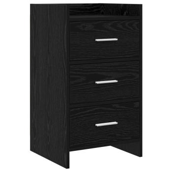 ARDEBO.de - Nachttische Schwarze Eiche 40 x 36 x 70 cm Holzwerkstoff