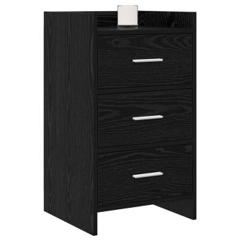 Nachttische Schwarze Eiche 40 x 36 x 70 cm Holzwerkstoff