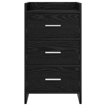 Nachttische Schwarze Eiche 40 x 36 x 70 cm Holzwerkstoff