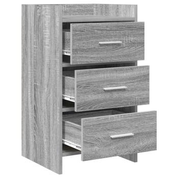 Nachttische Grau Sonoma 40 x 36 x 70 cm Holzwerkstoff