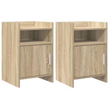 ARDEBO.de - Nachttische 2 stk. Sonoma-Eiche 40 x 36 x 60 cm Holzwerkstoff