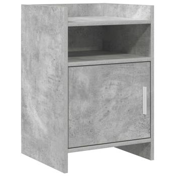 ARDEBO.de - Nachttische Betongrau 40 x 36 x 60 cm Holzwerkstoff