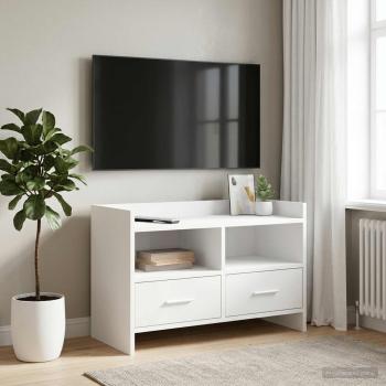 ARDEBO.de - TV-Schränk 71,5 x 33 x 47 cm Weiß Holzwerkstoff