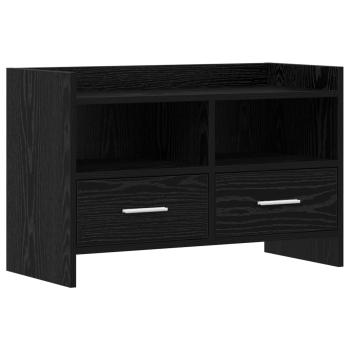 TV-Schränk 71,5 x 33 x 47 cm Schwarze Eiche Holzwerkstoff