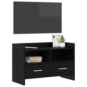 TV-Schränk 71,5 x 33 x 47 cm Schwarze Eiche Holzwerkstoff