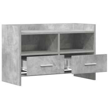 TV-Schränk 71,5 x 33 x 47 cm Betongrau Holzwerkstoff