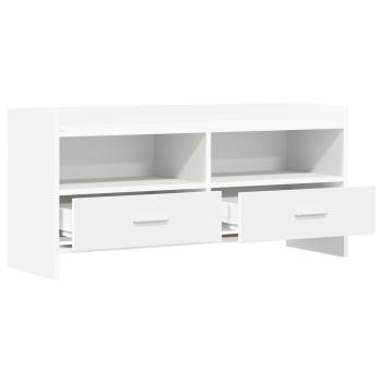 TV-Schränk 100 x 33 x 47 cm Weiß Holzwerkstoff