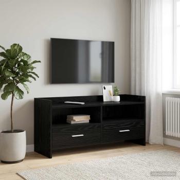 ARDEBO.de - TV-Schränk 100 x 33 x 47 cm Schwarze Eiche Holzwerkstoff