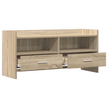 TV-Schränk 100 x 33 x 47 cm Sonoma-Eiche Holzwerkstoff