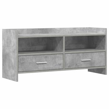 TV-Schränk 100 x 33 x 47 cm Betongrau Holzwerkstoff