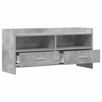 TV-Schränk 100 x 33 x 47 cm Betongrau Holzwerkstoff