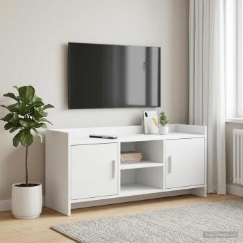 ARDEBO.de - TV-Schränk 102 x 33 x 47 cm Weiß Holzwerkstoff
