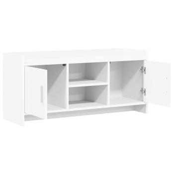 TV-Schränk 102 x 33 x 47 cm Weiß Holzwerkstoff