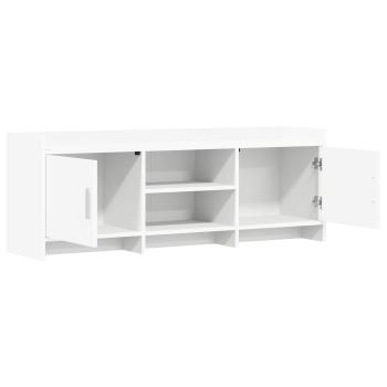 TV-Schränk 130 x 33 x 47 cm Weiß Holzwerkstoff