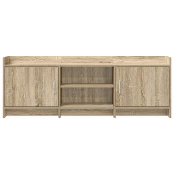 TV-Schränk 130 x 33 x 47 cm Sonoma-Eiche Holzwerkstoff