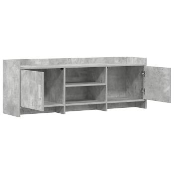 TV-Schränk 130 x 33 x 47 cm Betongrau Holzwerkstoff