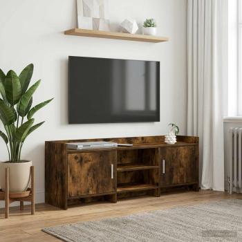 ARDEBO.de - TV-Schränk 130 x 33 x 47 cm Geräucherte Eiche Holzwerkstoff