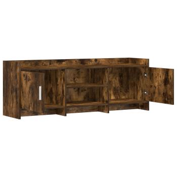 TV-Schränk 130 x 33 x 47 cm Geräucherte Eiche Holzwerkstoff
