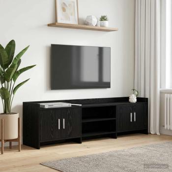 ARDEBO.de - TV-Schränk 168 x 33 x 47 cm Schwarze Eiche Holzwerkstoff