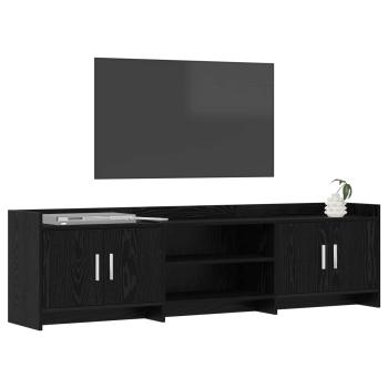 TV-Schränk 168 x 33 x 47 cm Schwarze Eiche Holzwerkstoff