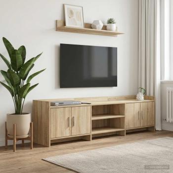 ARDEBO.de - TV-Schränk 168 x 33 x 47 cm Sonoma-Eiche Holzwerkstoff