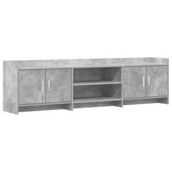 TV-Schränk 168 x 33 x 47 cm Betongrau Holzwerkstoff