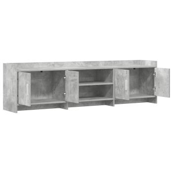 TV-Schränk 168 x 33 x 47 cm Betongrau Holzwerkstoff